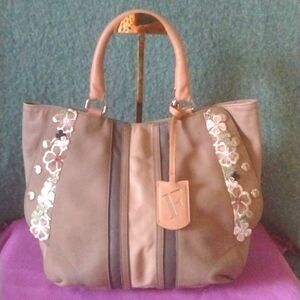 Furla Vintage expandable bucket/tote bag